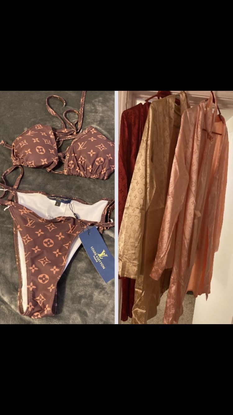 Louis Vuitton Bikini/Robe Set (Brand New)