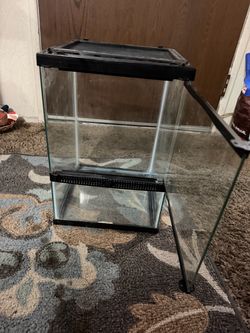 Glass Reptile Terrarium with Screen Lid