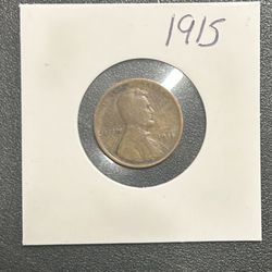 1915 Penny No Letter