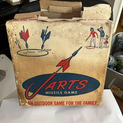 1960s Banned Jarts Lawn Missile Yard Game - Original Box