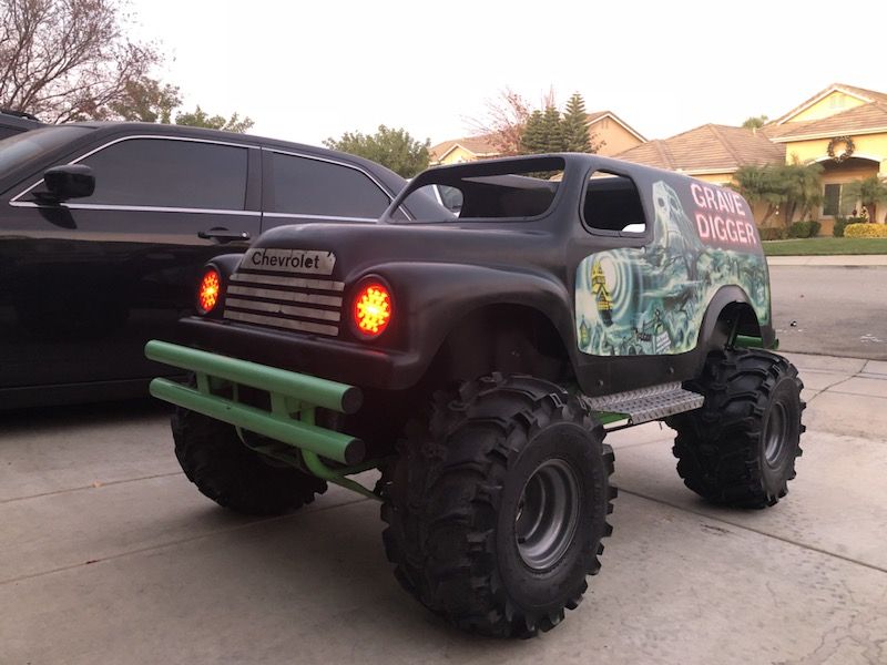 ***Carter Brothers Grave Digger Go Kart Extremely Rare!! Kids & Adults Go Nuts when they see this!!