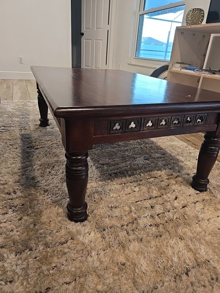 Mahogany Wood Coffee Table