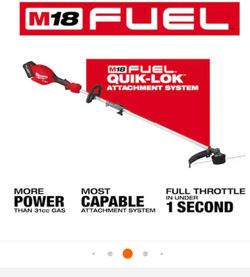 MILWUAKEE M18 FUEL BRUHLESS ATTACHMENT WEED EATER NEW TOOL ONLY