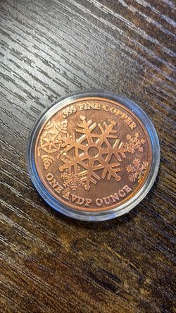 1oz COPPER “Merry Christmas/ Happy New Year” Round