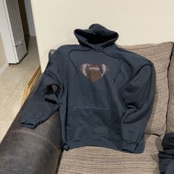 Size,XL Football, Heart Sweater.