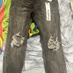 Purple Jeans Size 29 Fit Like A 30