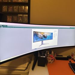 LG 45gr65dc Ultrafear Curved Gaming Monitor