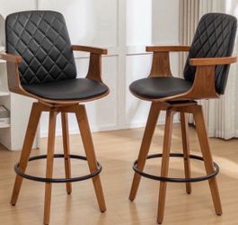 Corrigan studios Sitaram Swivel Bar Stools (Set of 2)