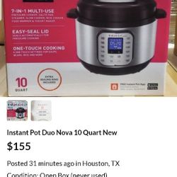 Instant Pot By Nova 