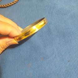 Vintage Oval Bangle Trifati With A Crown 