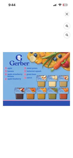Gerber Baby Food Variety Pack 16 Tubs