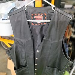 Bikers Leather Vest