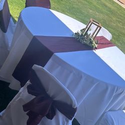 Renta De Mantelería, Cubre Sillas, Adórenos De Mesa Backdrop 