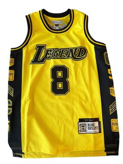New Kobe Bryant Jersey Authentic Classics Yellow Black Size S