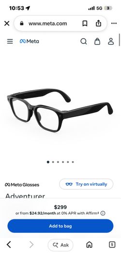 Meta Ray-Ban Smart Glasses Adventurer