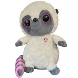 YooHoo & Friends Rainbow Embroidered Plush Stuffed Toy Bush Baby Pink Hearts 17"