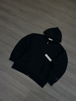 Essentials Black Zip up