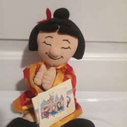 Disney Store Small World Chinese Kimono Doll  9" Bean Bag  Body 