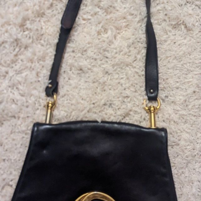 Vintage , Gucci Purse , Black Over the Shoulder , Made in Italy