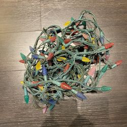 Multicolored Pinecone Shaped Christmas String Lights