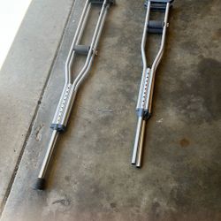 Crutches/Fishing Rods/speaker And Amp
