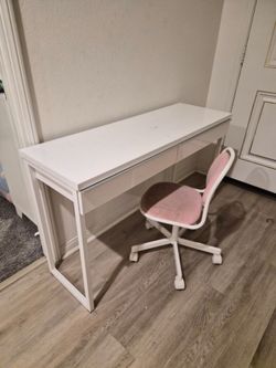 Desk and chair