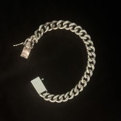 925 Sterling Silver Vintage Cuban Bracelet for a Man or Woman Or Someone Special