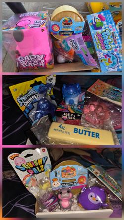NEW SQUISHY TOY BUNDLES-free mystery item will be added to each bundle!