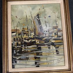 F. E. Weigel Oil Painting