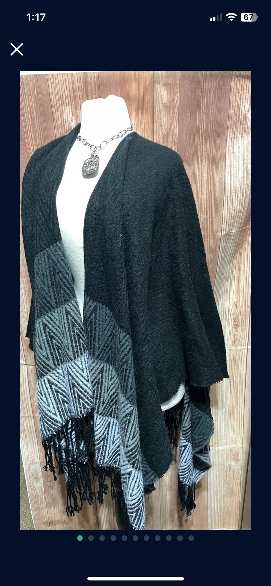 Beautiful Do Everything In love ♥️ Women’s One Size Shawl black and greys