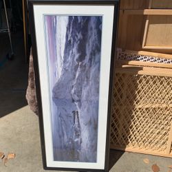 Frame and matted picture of Mount Rainier