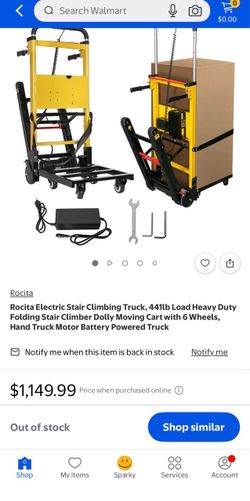 Rocita Electric Stair Climbing Hand Truck Dolly