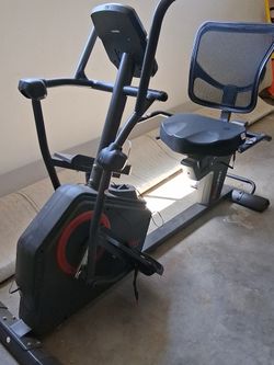 Sunny health fitness electromagnetic elliptical bike