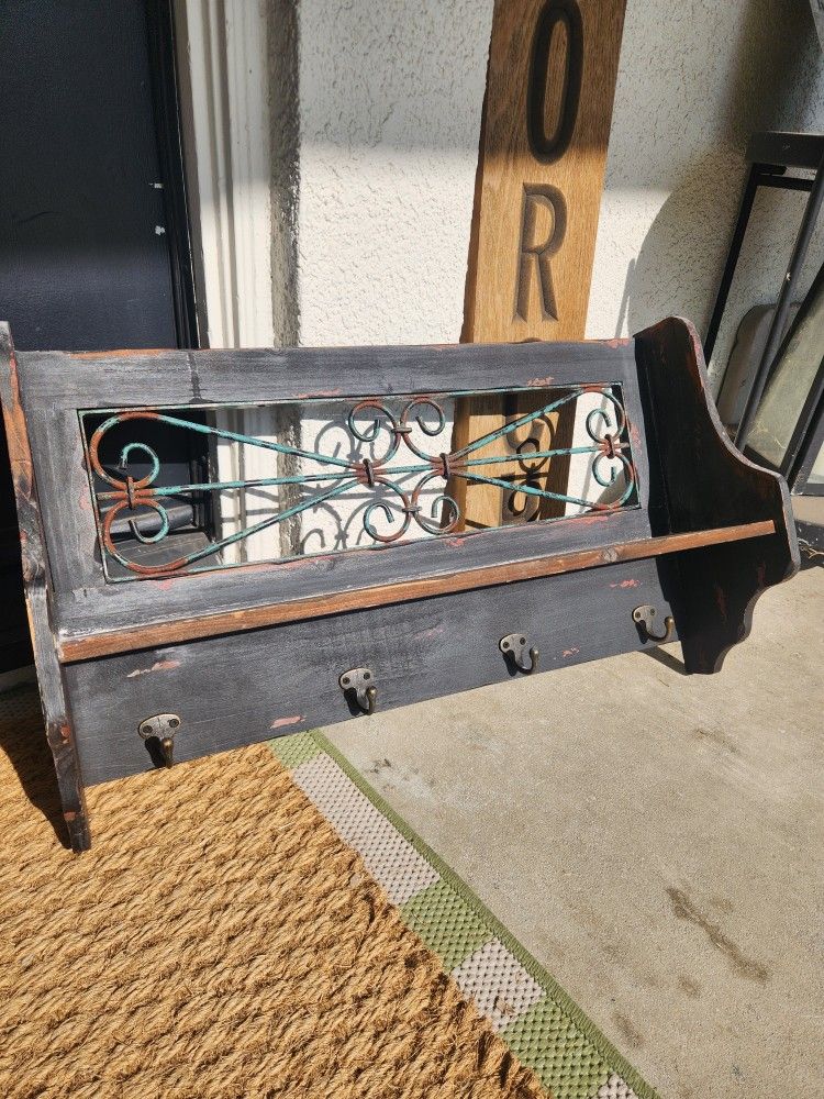 Decorative Shelf With Hangers