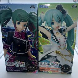 2 Pcs Hatsune Miku Figures