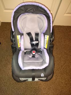 Lavender & Black Baby Trend Car Seat