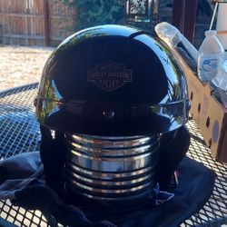 Harley-Davidson half helmet.