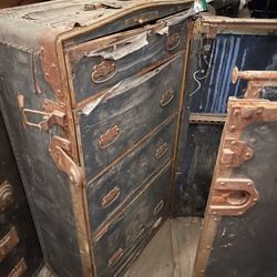 Old Wardrobe Trunk 