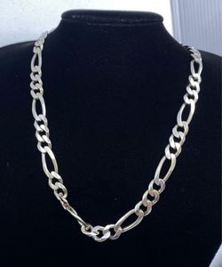 $925 925 Silver Figaro Chain Necklace