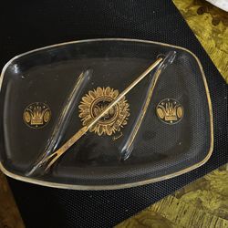 George Briard Glass Serving Tray 