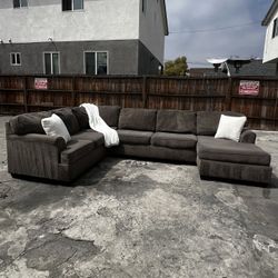 Large Grey Sofa Sectional 