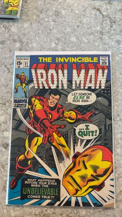 Iron Man #21 Bronze Age Marvel 1970 1st Crimson Dynamo Eddie March