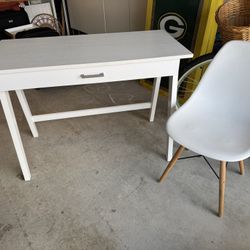 White Desk and Chair