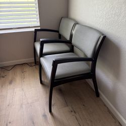 4 Office Chairs, Filing Cabinet, & Patio Furniture/Loveseat – Bundle or Separate (Pickup Only)