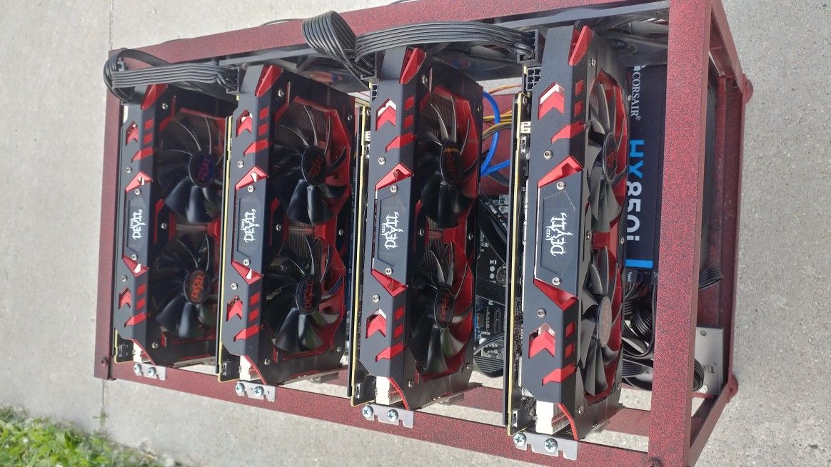 Cryptocurrency mining rig mini rx580 etherium