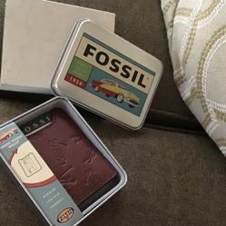 Rare NIB Leather Mens Fossil Golf  Wallet