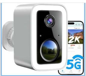 2K Security Cameras Wireless Outdoor, Integrated Spotlight & Siren, AI Motion Detection, 2-Way Audio, 1-6 Months Battery Life, Cameras for Home Securi
