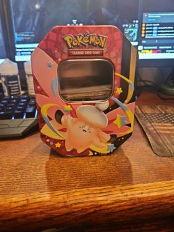 Clafable ex tin with 40 Holo and 8 EX cards