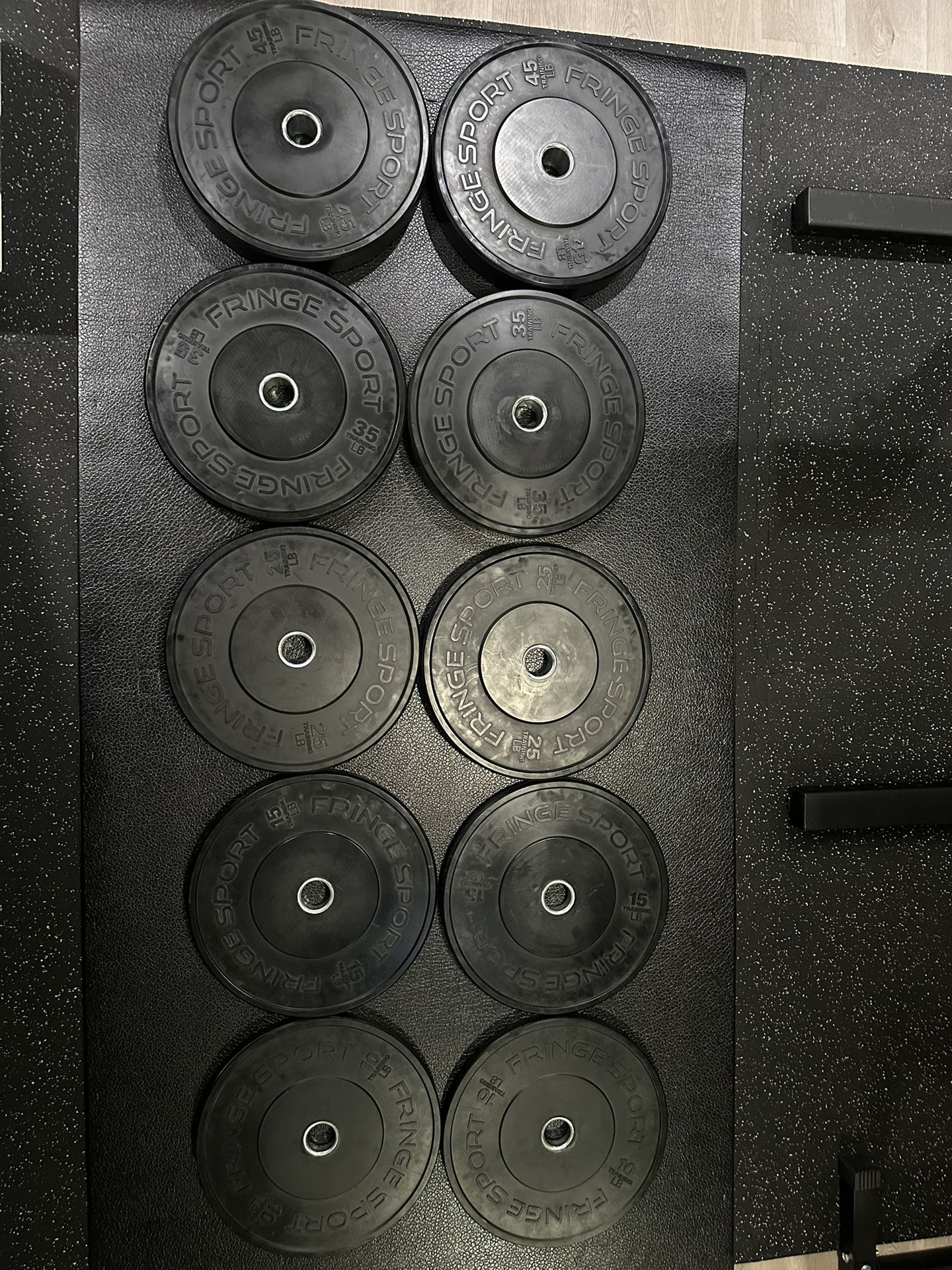 Fringe Sports Full Training Bumper Plates Set