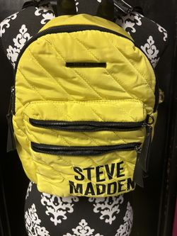Steve Madden Yellow Backpack